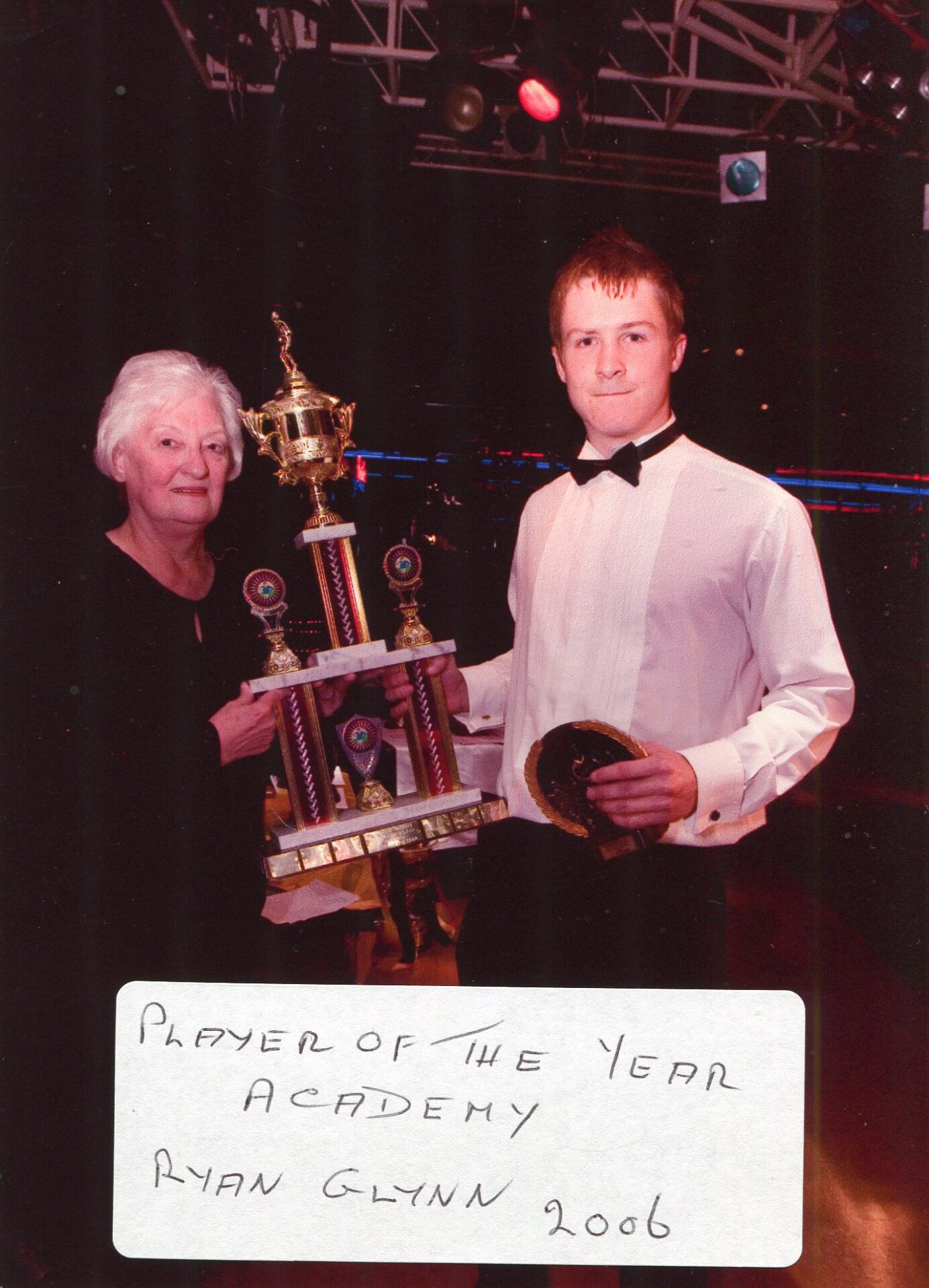 Elsie Fryer Collection - Ryan Glynn Academy Player of The year 2006